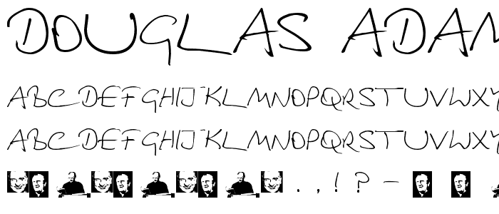Douglas Adams Hand font